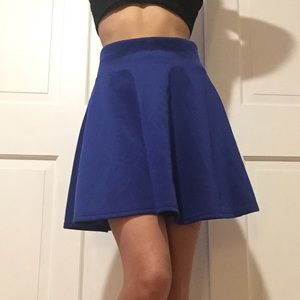 Blue skater skirt